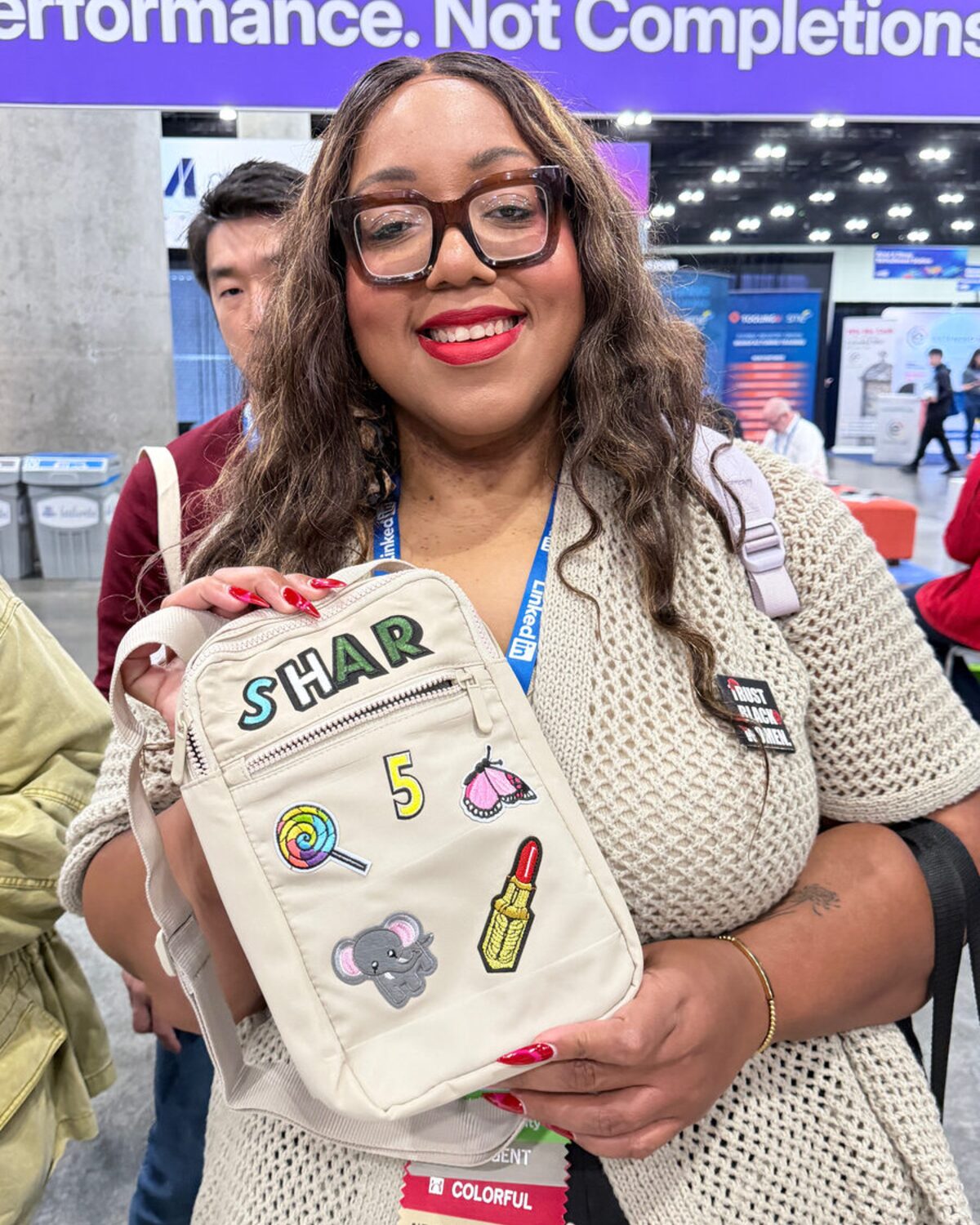 Another custom patched bag from a Merch Troop event